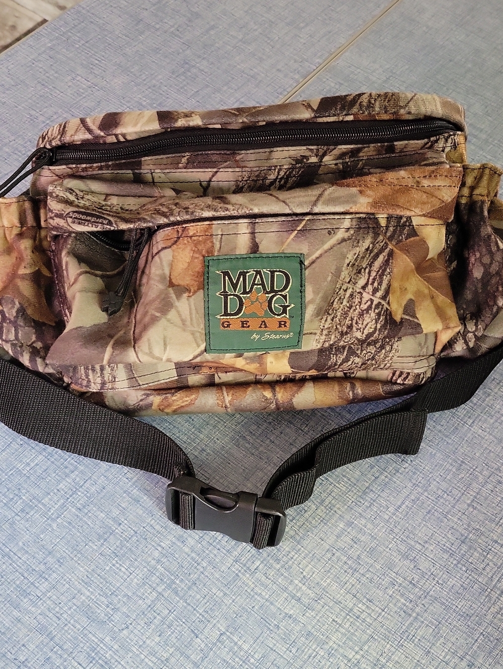 Men's Mad Dog Gear Camo Utility Waist Pack - Green/Brown Adjustable Belt.